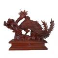 Tượng chim Công trang trí phong thủy được làm từ gỗ hương - Đồ gỗ mỹ nghệ Đồng Kỵ