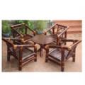 Bộ bàn ghế trà hương quê bằng tre - Tranh tre Xuân Lai