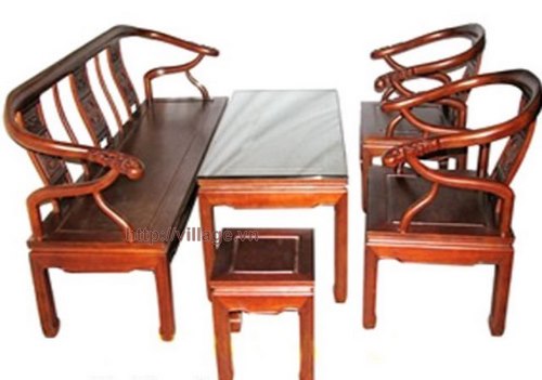 Đồ gỗ đồng kỵ: bộ bàn ghế phòng khách đơn giản