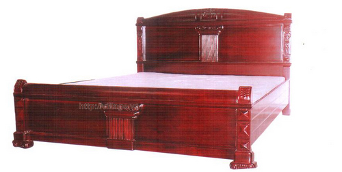 Giường đôi gỗ Gụ