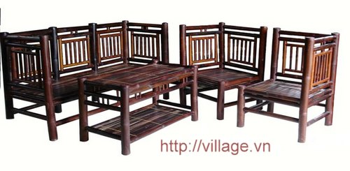 Bộ bàn ghế bằng tre Xuân Lai