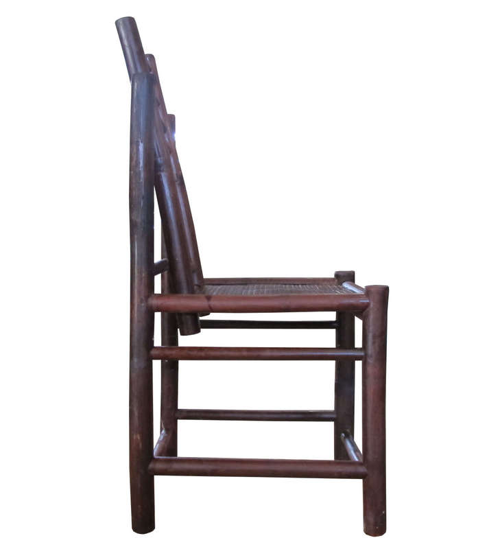 Ghế vai dựa, được làm từ tre hun khói - mây tre đan Xuân Lai